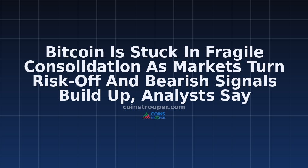 Bitcoin Is Stuck In Fragile Consolidation As Markets Turn Risk-Off And Bearish Signals Build Up, Analysts Say