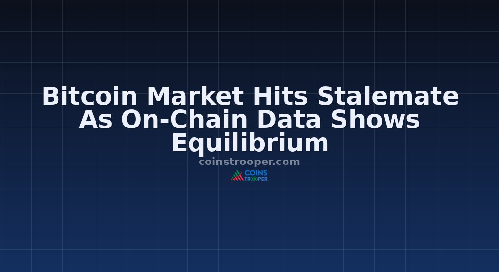 Bitcoin Market Hits Stalemate As On-Chain Data Shows Equilibrium
