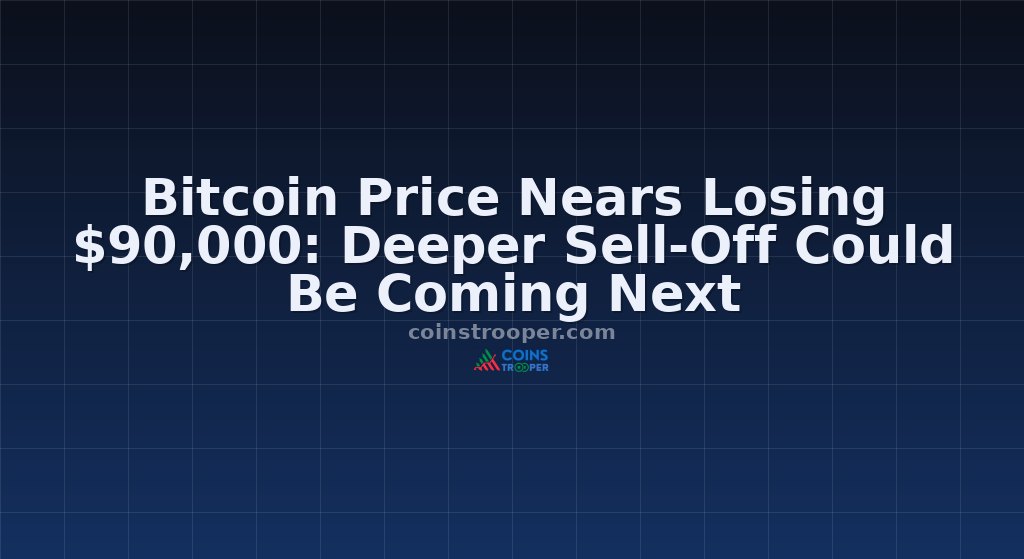 Bitcoin Price Nears Losing $90,000: Deeper Sell-Off Could Be Coming Next