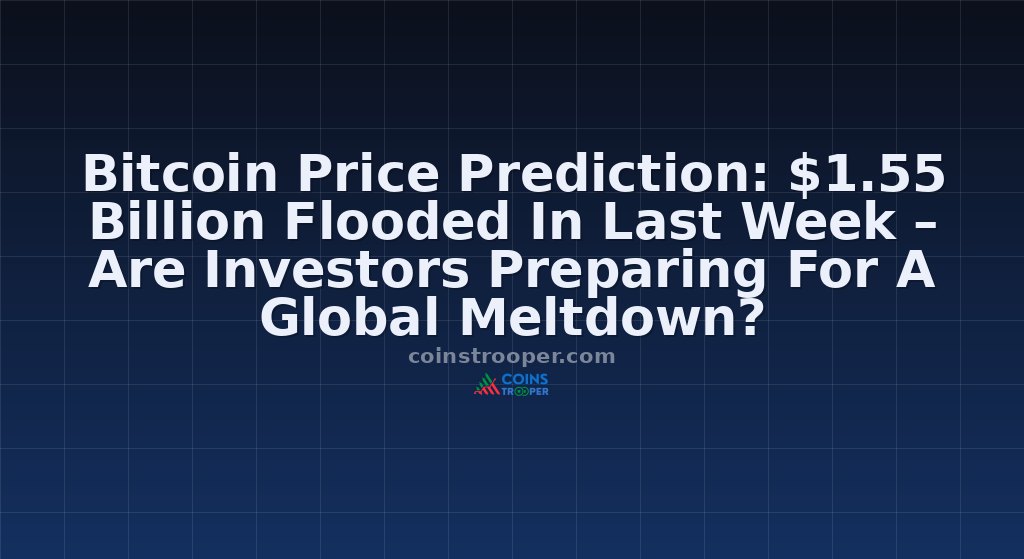 Bitcoin Price Prediction: $1.55 Billion Flooded In Last Week – Are Investors Preparing For A Global Meltdown?