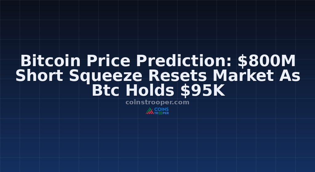 Bitcoin Price Prediction: $800M Short Squeeze Resets Market As Btc Holds $95K