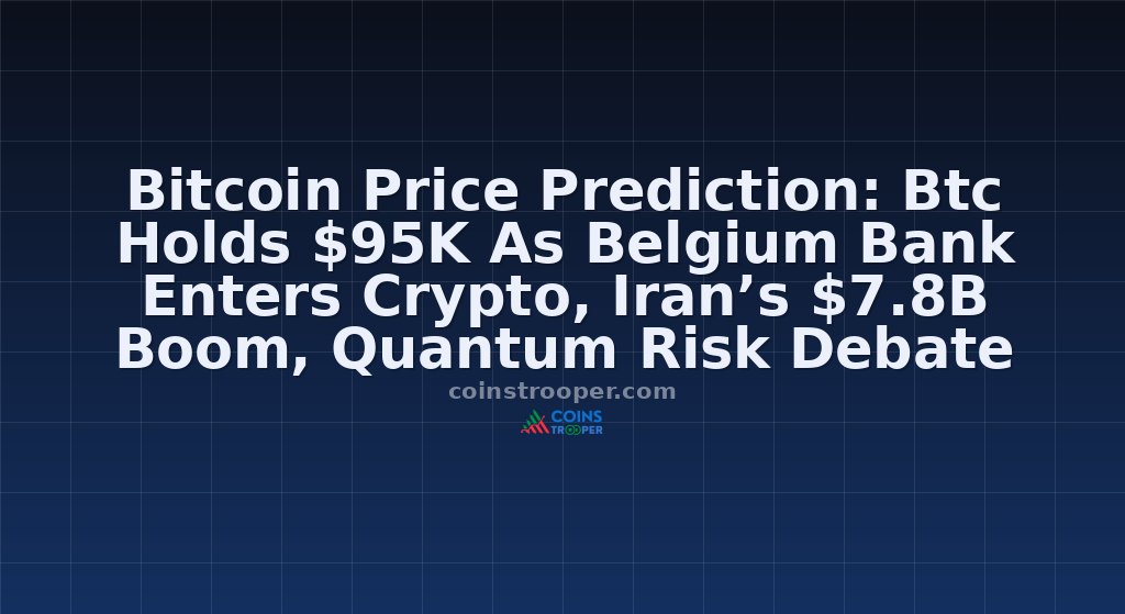 Bitcoin Price Prediction: Btc Holds $95K As Belgium Bank Enters Crypto, Iran’s $7.8B Boom, Quantum Risk Debate