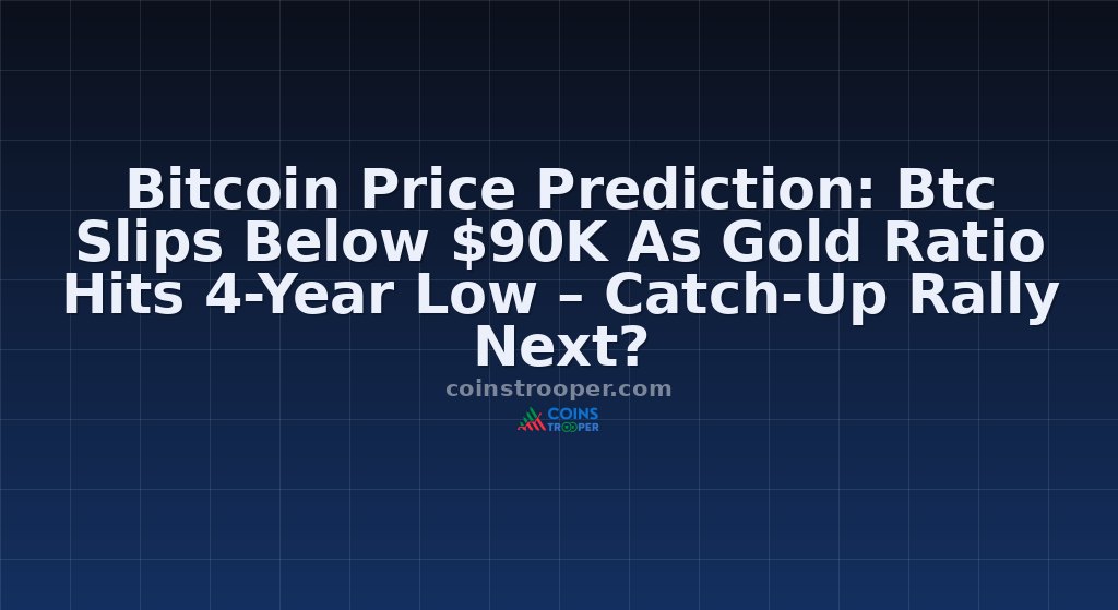 Bitcoin Price Prediction: Btc Slips Below $90K As Gold Ratio Hits 4-Year Low – Catch-Up Rally Next?
