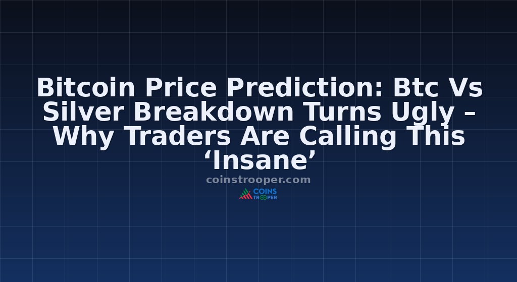 Bitcoin Price Prediction: Btc Vs Silver Breakdown Turns Ugly – Why Traders Are Calling This ‘Insane’