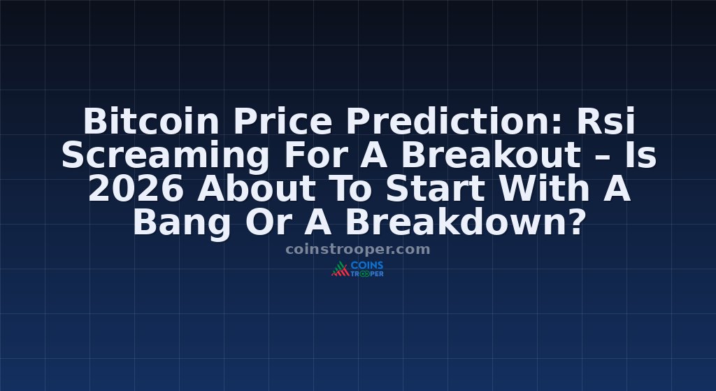 Bitcoin Price Prediction: Rsi Screaming For A Breakout – Is 2026 About To Start With A Bang Or A Breakdown? 