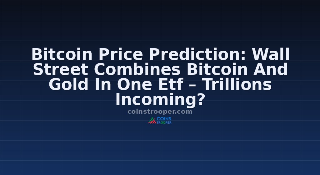 Bitcoin Price Prediction: Wall Street Combines Bitcoin And Gold In One Etf – Trillions Incoming?