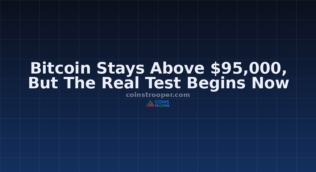 Bitcoin Stays Above $95,000, But The Real Test Begins Now