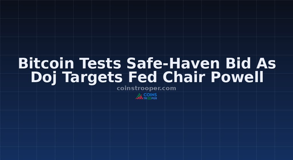 Bitcoin Tests Safe-Haven Bid As Doj Targets Fed Chair Powell