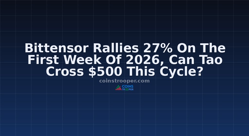 Bittensor Rallies 27% On The First Week Of 2026, Can Tao Cross $500 This Cycle?