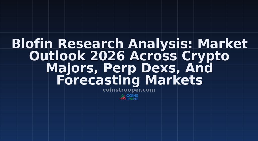 Blofin Research Analysis: Market Outlook 2026 Across Crypto Majors, Perp Dexs, And Forecasting Markets