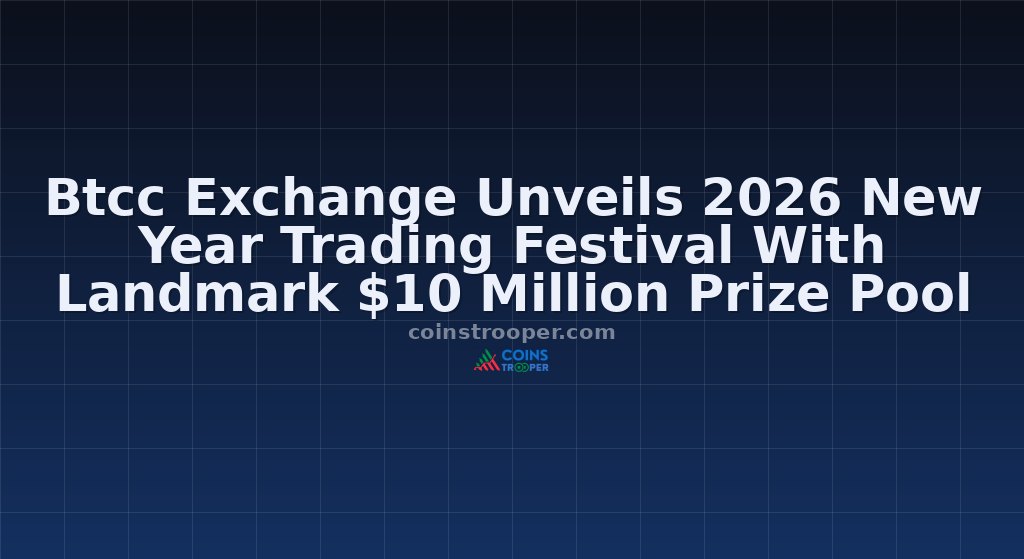 Btcc Exchange Unveils 2026 New Year Trading Festival With Landmark $10 Million Prize Pool