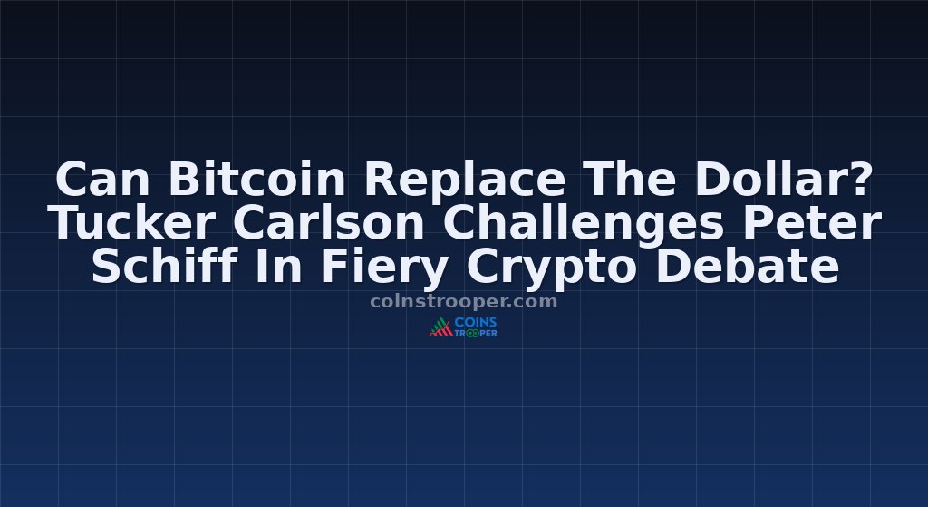 Can Bitcoin Replace The Dollar? Tucker Carlson Challenges Peter Schiff In Fiery Crypto Debate