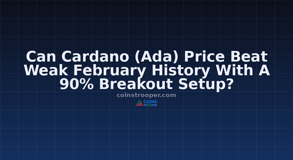Can Cardano (Ada) Price Beat Weak February History With A 90% Breakout Setup?