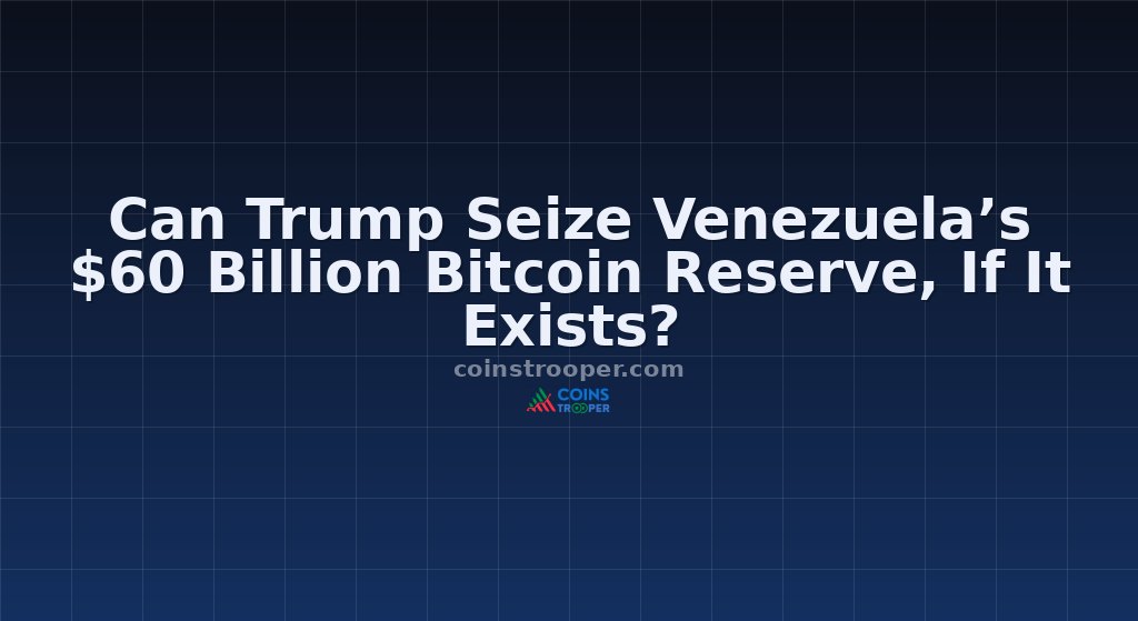 Can Trump Seize Venezuela’s $60 Billion Bitcoin Reserve, If It Exists?