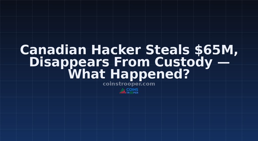Canadian Hacker Steals $65M, Disappears From Custody — What Happened?