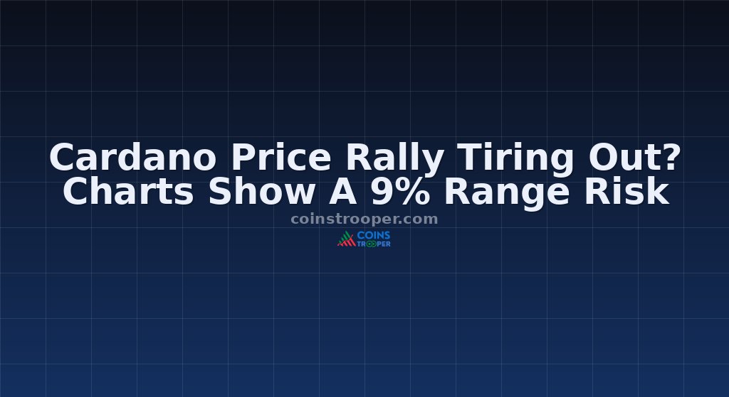 Cardano Price Rally Tiring Out? Charts Show A 9% Range Risk
