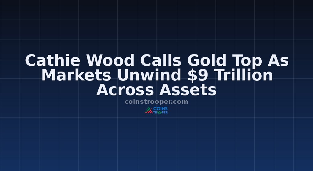 Cathie Wood Calls Gold Top As Markets Unwind $9 Trillion Across Assets