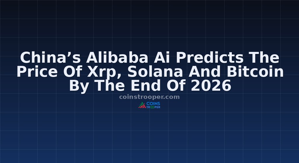 China’s Alibaba Ai Predicts The Price Of Xrp, Solana And Bitcoin By The End Of 2026