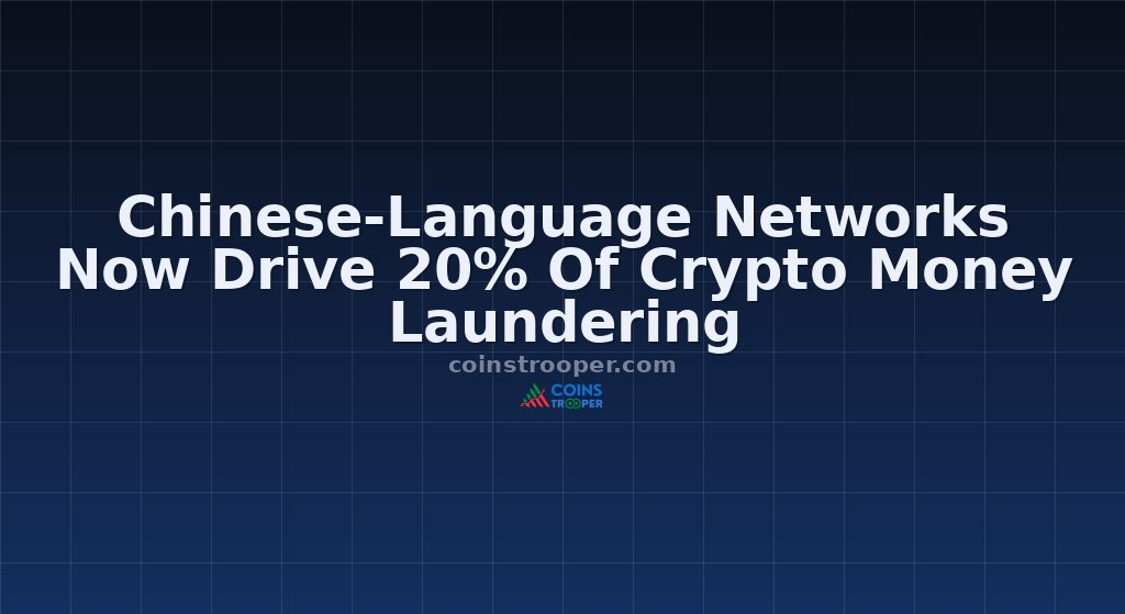 Chinese-Language Networks Now Drive 20% Of Crypto Money Laundering