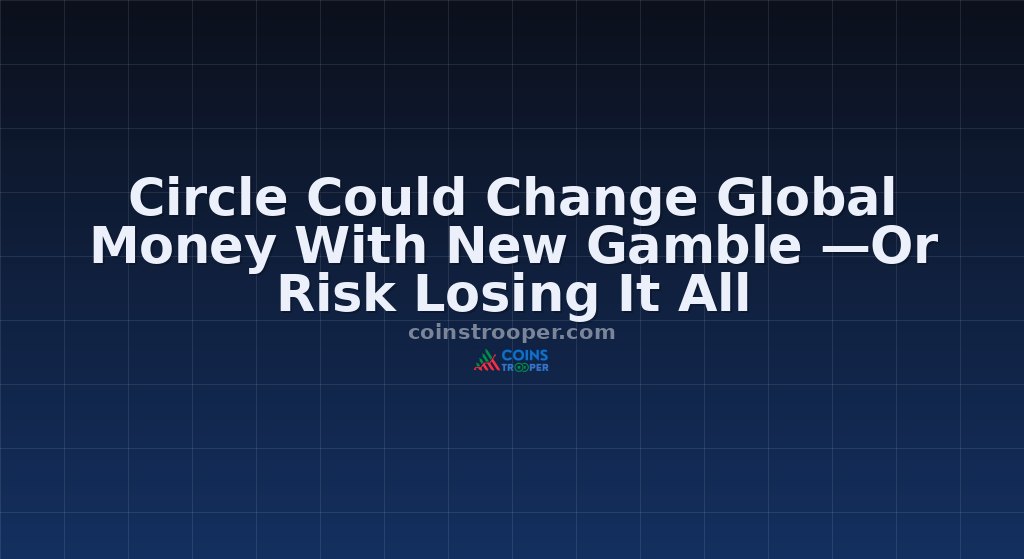 Circle Could Change Global Money With New Gamble —Or Risk Losing It All