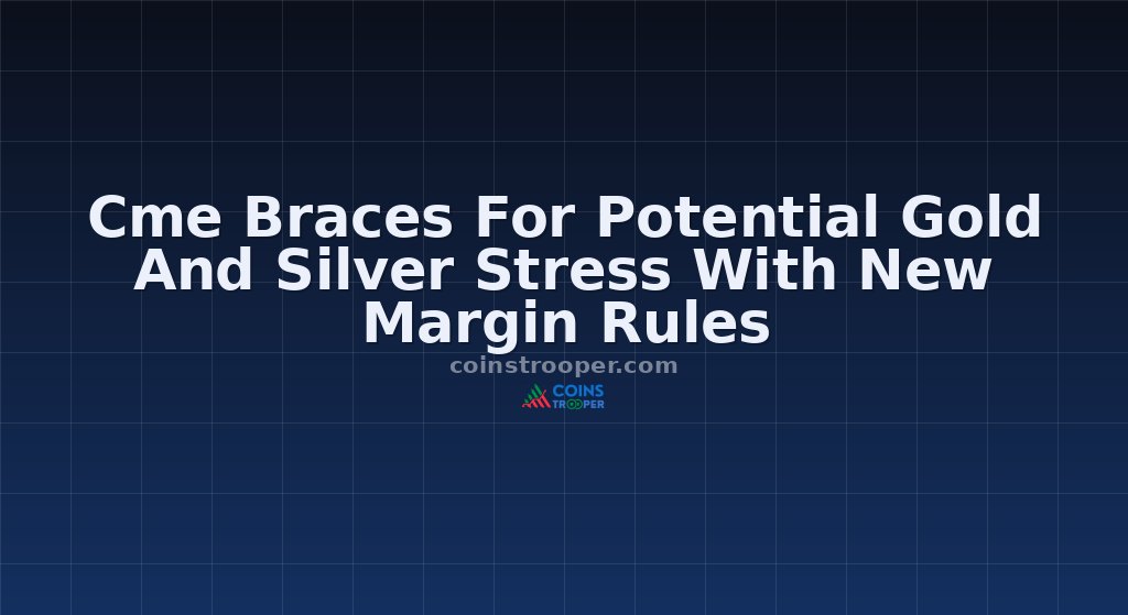 Cme Braces For Potential Gold And Silver Stress With New Margin Rules