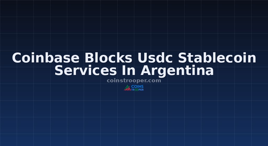 Coinbase Blocks Usdc Stablecoin Services In Argentina