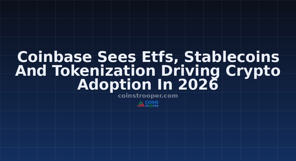 Coinbase Sees Etfs, Stablecoins And Tokenization Driving Crypto Adoption In 2026