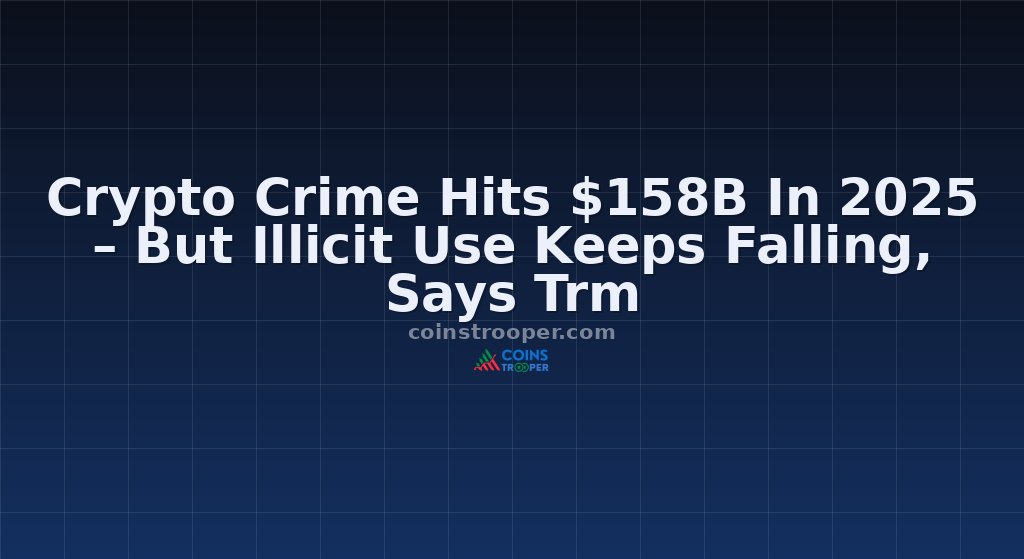 Crypto Crime Hits $158B In 2025 – But Illicit Use Keeps Falling, Says Trm