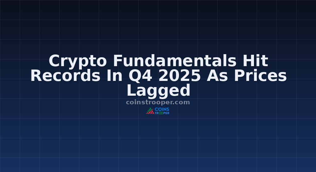 Crypto Fundamentals Hit Records In Q4 2025 As Prices Lagged