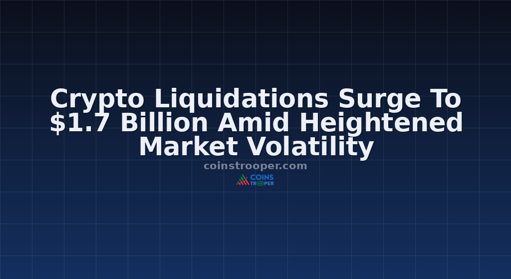 Crypto Liquidations Surge To $1.7 Billion Amid Heightened Market Volatility