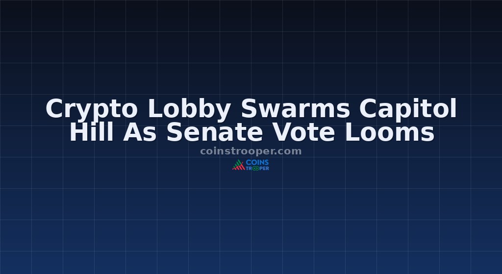 Crypto Lobby Swarms Capitol Hill As Senate Vote Looms