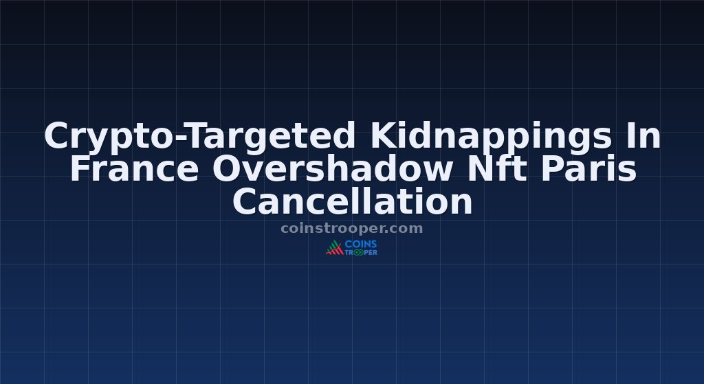 Crypto-Targeted Kidnappings In France Overshadow Nft Paris Cancellation