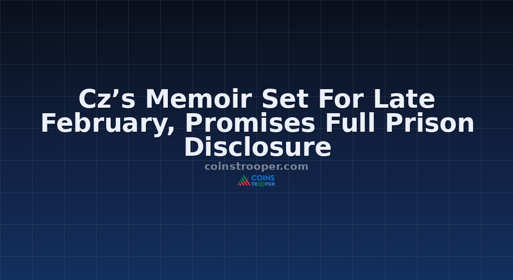 Cz’s Memoir Set For Late February, Promises Full Prison Disclosure