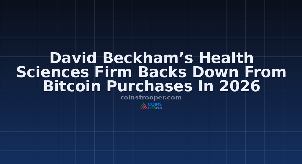 David Beckham’s Health Sciences Firm Backs Down From Bitcoin Purchases In 2026