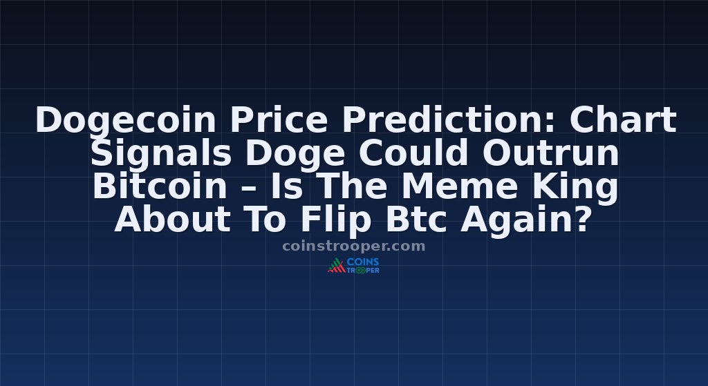 Dogecoin Price Prediction: Chart Signals Doge Could Outrun Bitcoin – Is The Meme King About To Flip Btc Again?