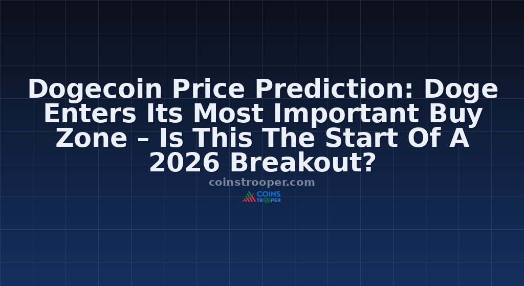 Dogecoin Price Prediction: Doge Enters Its Most Important Buy Zone – Is This The Start Of A 2026 Breakout?