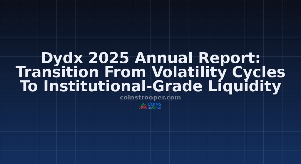 Dydx 2025 Annual Report: Transition From Volatility Cycles To Institutional-Grade Liquidity