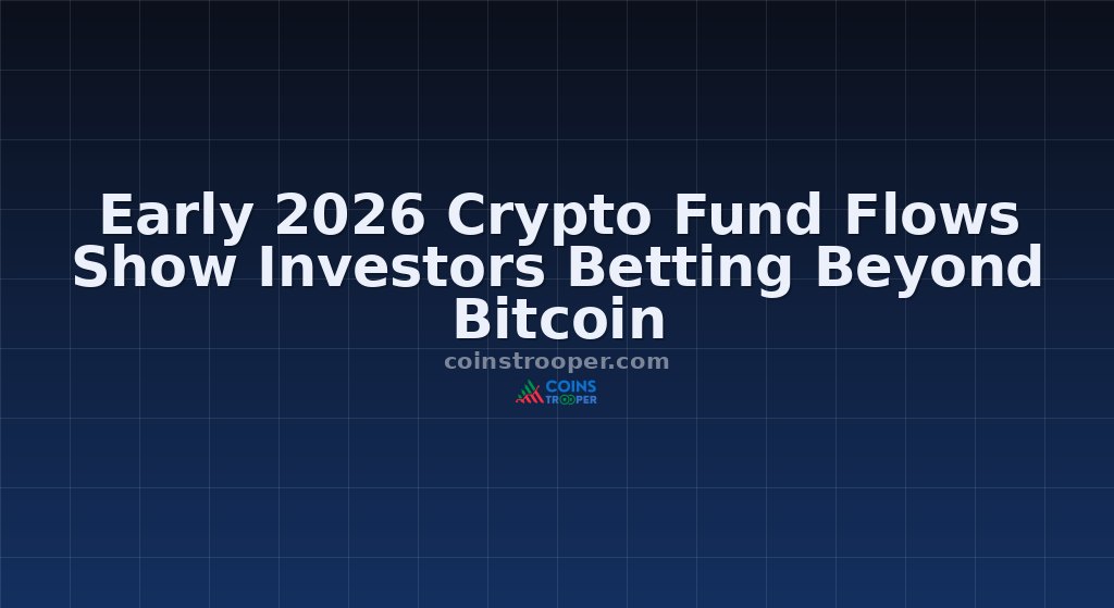 Early 2026 Crypto Fund Flows Show Investors Betting Beyond Bitcoin