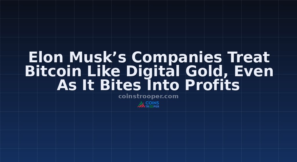 Elon Musk’s Companies Treat Bitcoin Like Digital Gold, Even As It Bites Into Profits
