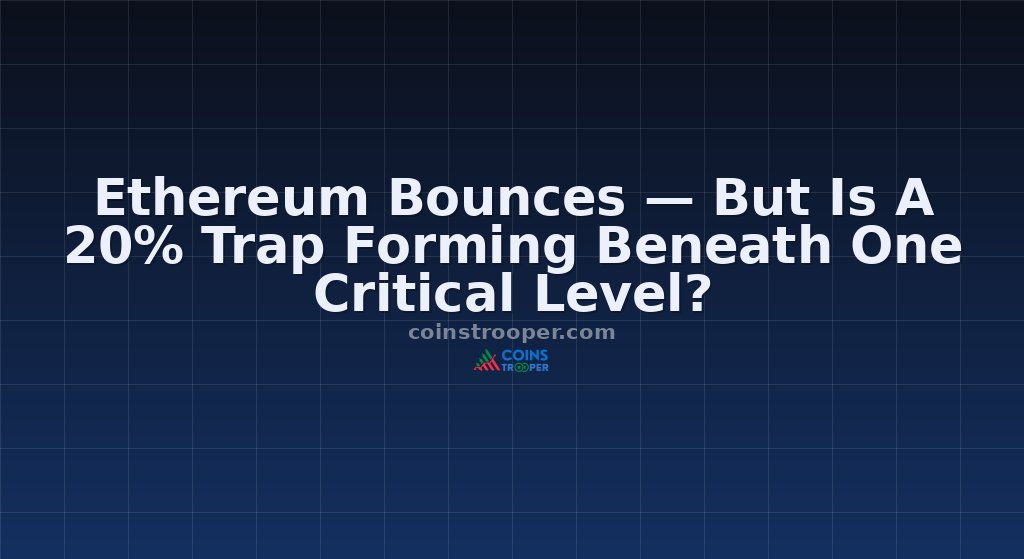 Ethereum Bounces — But Is A 20% Trap Forming Beneath One Critical Level?