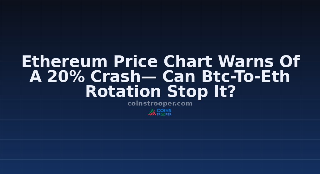 Ethereum Price Chart Warns Of A 20% Crash— Can Btc-To-Eth Rotation Stop It?