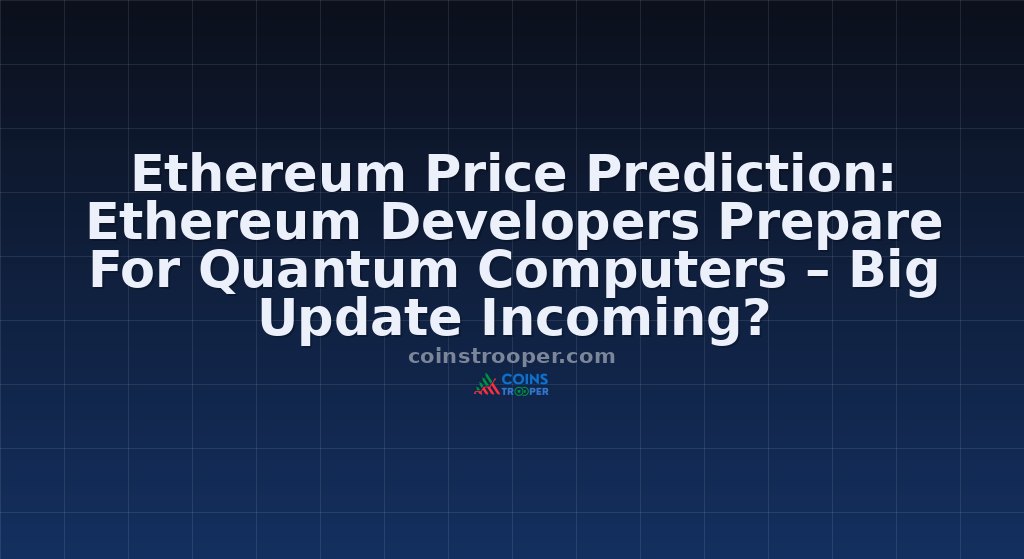 Ethereum Price Prediction: Ethereum Developers Prepare For Quantum Computers – Big Update Incoming?