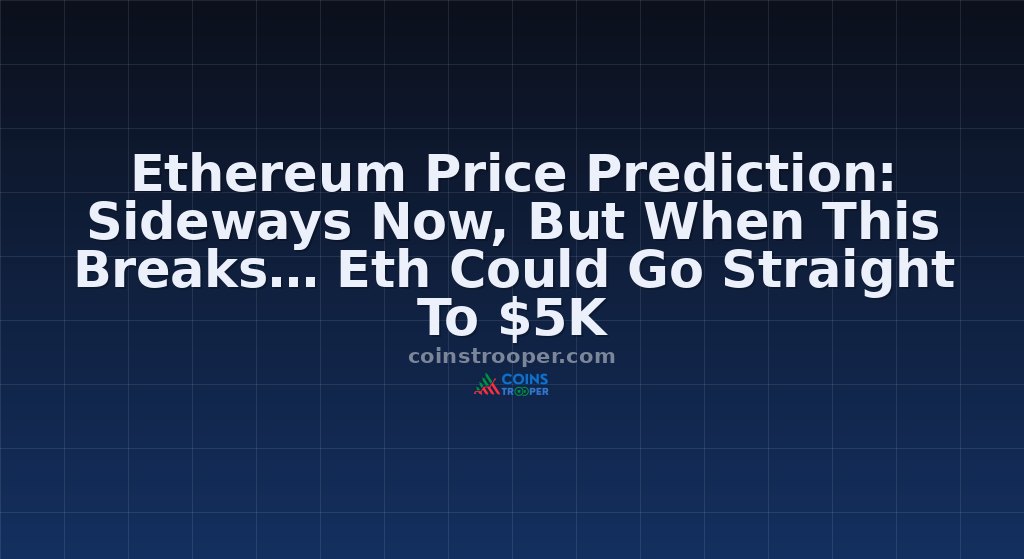 Ethereum Price Prediction: Sideways Now, But When This Breaks… Eth Could Go Straight To $5K