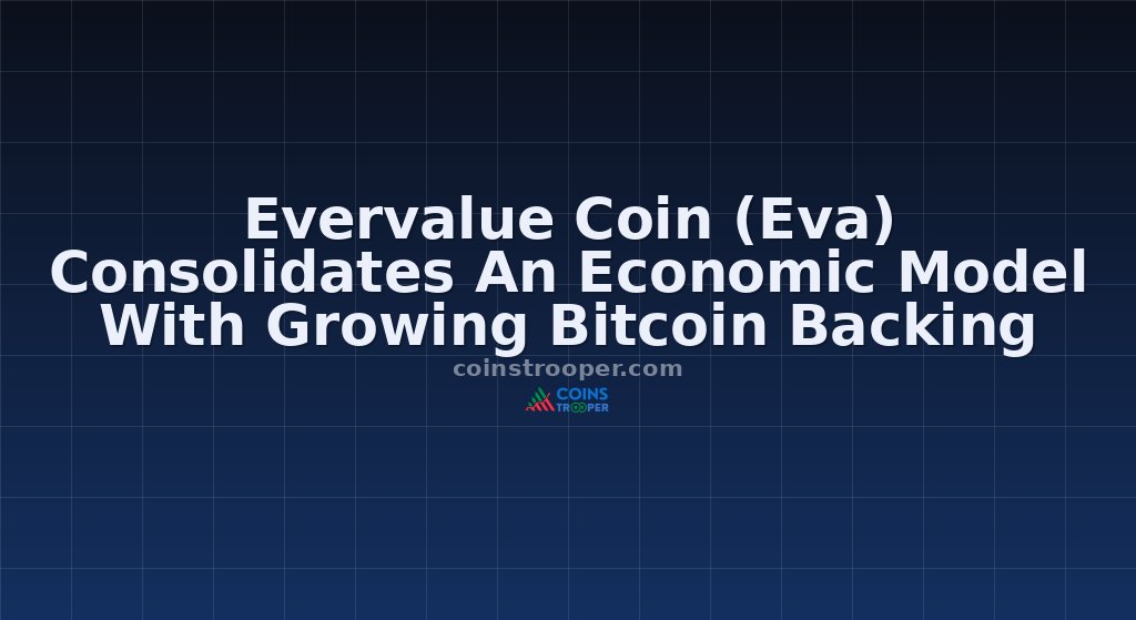 Evervalue Coin (Eva) Consolidates An Economic Model With Growing Bitcoin Backing