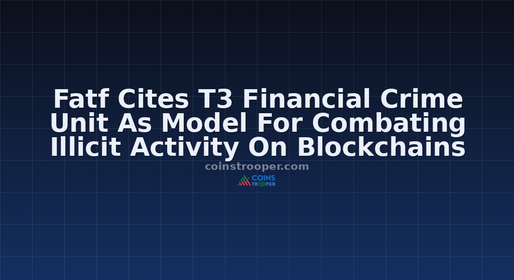 Fatf Cites T3 Financial Crime Unit As Model For Combating Illicit Activity On Blockchains