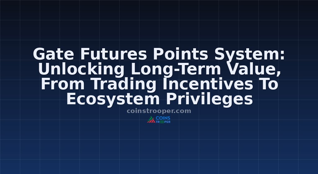 Gate Futures Points System: Unlocking Long-Term Value, From Trading Incentives To Ecosystem Privileges