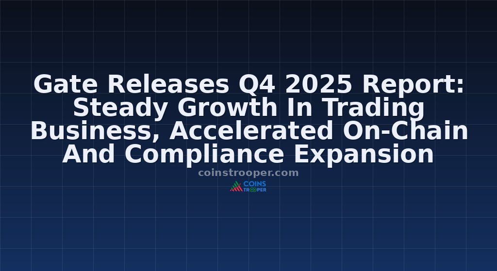 Gate Releases Q4 2025 Report: Steady Growth In Trading Business, Accelerated On-Chain And Compliance Expansion