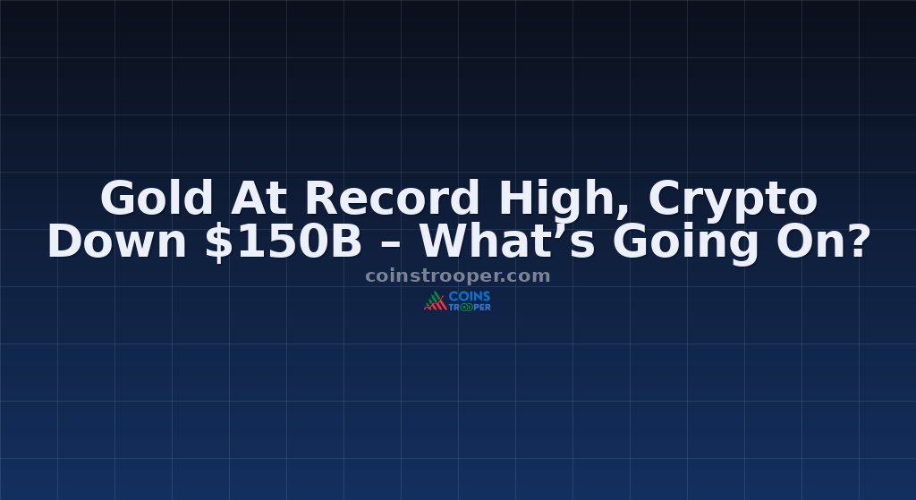 Gold At Record High, Crypto Down $150B – What’s Going On?