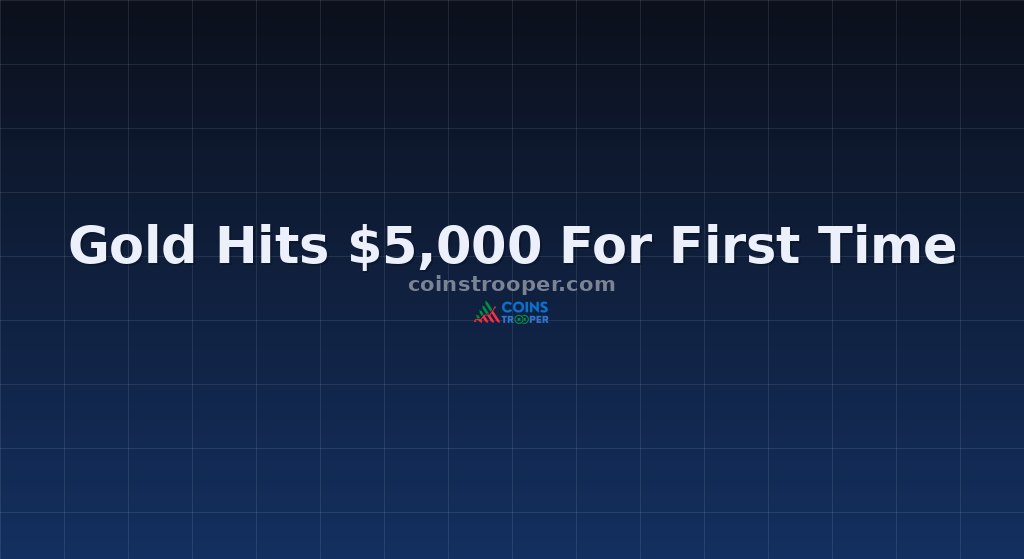 Gold Hits $5,000 For First Time