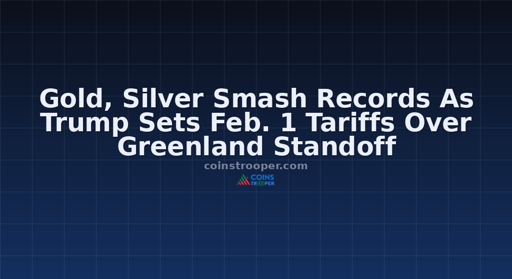 Gold, Silver Smash Records As Trump Sets Feb. 1 Tariffs Over Greenland Standoff